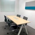ASK Advisory Services - Paya Lebar | Product Seen: [Hush Ceiling Hanging Acoustic Partition, Apex Conference Table & Eam Mesh Midback Office Chair]